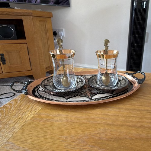 Clear glass floral - coffee, cup