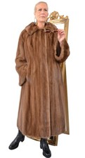 US5764 REAL MINK FUR COAT