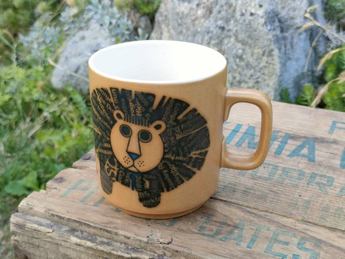 Vtg hornsea pottery newsprint - hornsea,