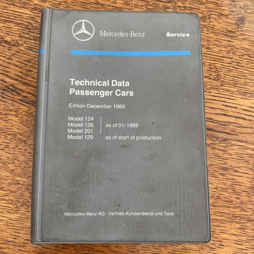 Mercedes technical data book - data,