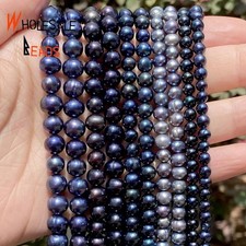 Black freshwater pearls high