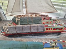Wooden Models of Narrowboat Barge Canal Boats