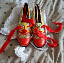 Irregular Choice Corporate Beauty Red & Yellow Size 39, Bnwt