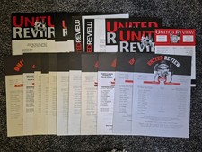 MANCHESTER UNITED RESERVES AND YOUTH HOME PROGRAMMES X 20
