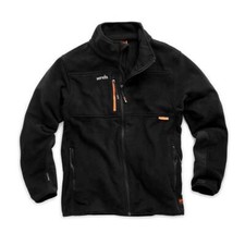 Scruffs Eco Abratect Black Worker Fleece - Water Resistant Work Fleece (S-XXXL)