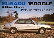Subaru  1600 GLF Saloon Brochure c.1984
