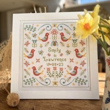 Songbird Wedding Sampler Cross