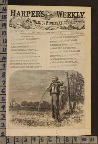 1864 agriculture farmer - farmer, tool