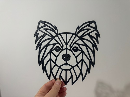 Geometric papillon dog - papillon,