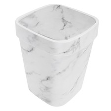  Marble Pattern Trash Can Bathroom Bin Bedroom Garbage Food Waste for Kitchen