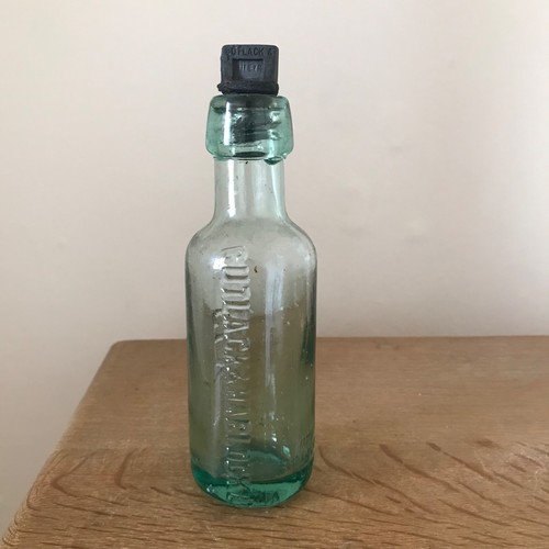 Interesting old glass bottle - old,