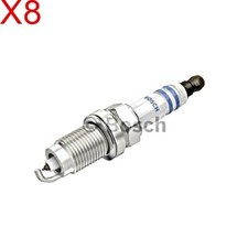 BOSCH Spark Plug 8x Fits AUDI