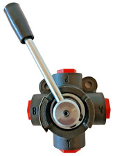 4 Way Manual Rotary Control Diverter Valve 3/8" Ported - 60 L/M