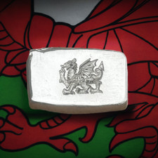 1 Troy oz Pressed Welsh Dragon