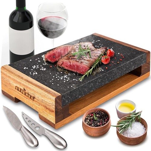 Nutrichef steak stone - stone,, grill