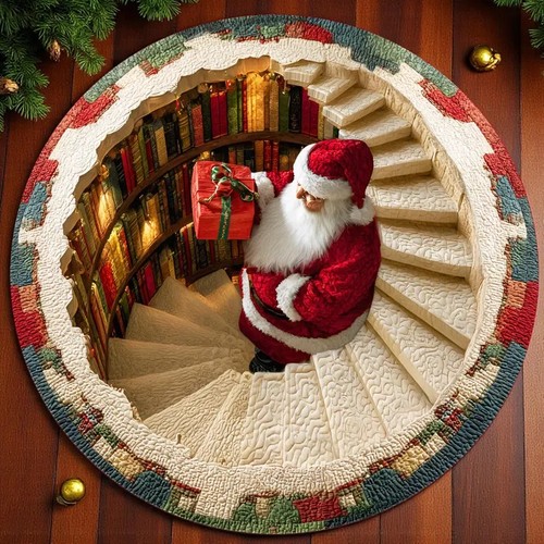 Round christmas rugs large - christmas,