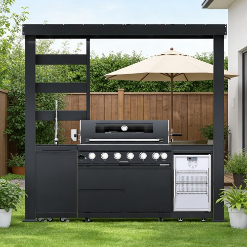 Outdoor kitchen island - in.,