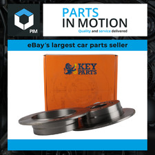 2x Brake Discs Pair Solid fits