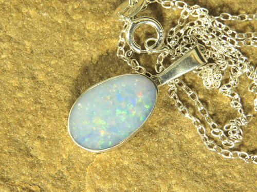 Multicolour opal pendant