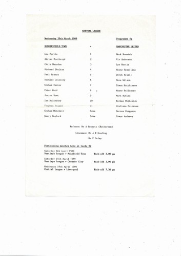 Huddersfield town manchester - town, v