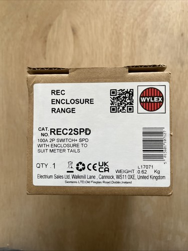 Wylex rec2spd 100a switch - wylex,