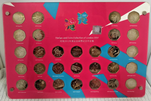 London 2012 olympic 50p coin - london,