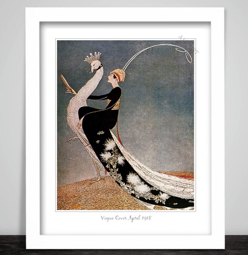 Vintage vogue cover april 1918 - vintage,