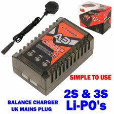 Lipo Charger for 2S 3S Battery (7.4V,11.1V) Fast Balance Charger EASY TO USE!