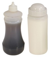 Plastic Salt Shaker & Vinegar
