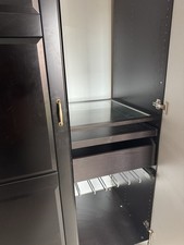 Toulouse Grey Painted Three-Door Wardrobe with Drawers and Shelves