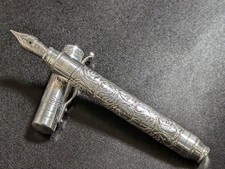 YARD・O・LED Sterling Silver Viceroy Victorian Pocket Fountain Pen