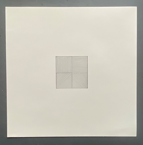 Sol lewitt print 1976 rubber - lewitt,