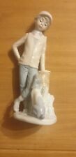 Nao By Lladro Boy And Dog