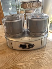 Cuisinart Dual Flavour Ice Cream Maker Machine ICE-40BCU Stainless Steel