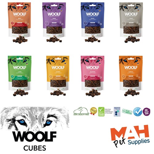 Dog treats woolf - soft, cubes