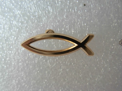 Born again christian pin - again,