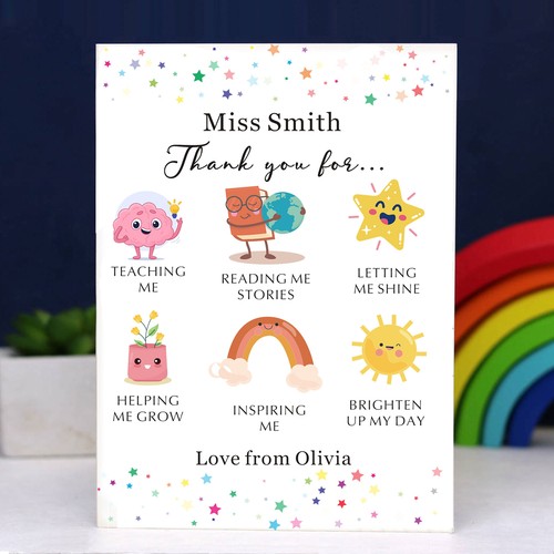Personalised thank you - you, teacher