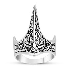 Hand Made pure 925 Silver Sterling man Ring Ertugrul Kayi uthman archer RRP £50