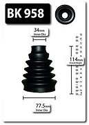 Joint boot bk958 shaftec - boot,
