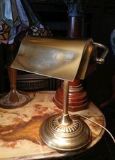 Vintage Brass Bankers Desk