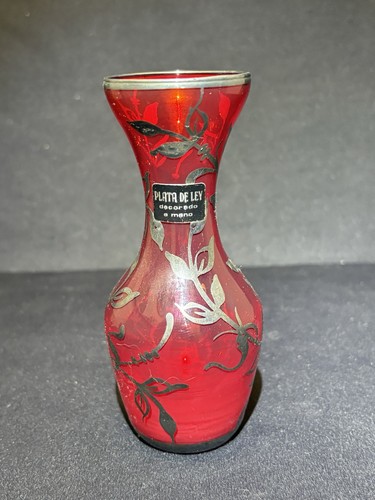 Vintage ruby red glass - ruby,