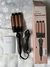 Bestope Hair Waver Curling Iron Wand 3 Barrels Styler C2