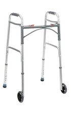 Drive Devilbiss Folding Lightweight Aluminium Walking Frame with Wheels WA009
