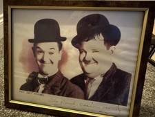 Laurel and Hardy Signed Print