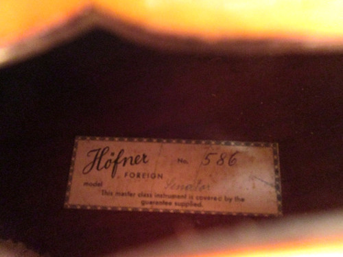 Hofner senator neck - senator,