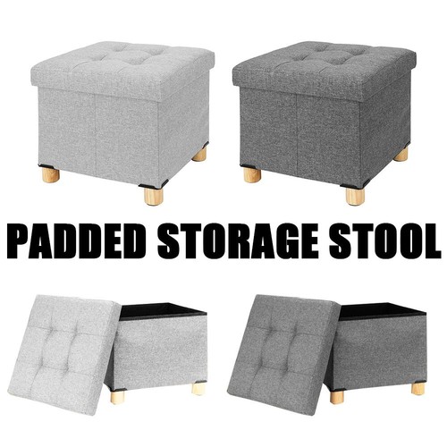 Folding storage stool - storage, seat