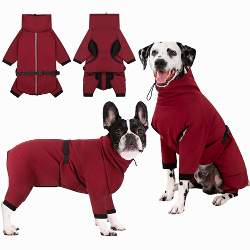 Red waterproof fleece lined - fleece,