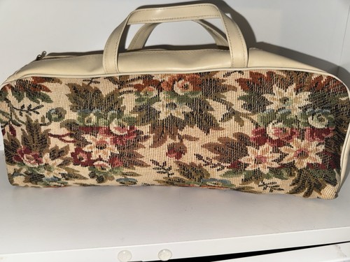 Vintage tapestry carpet bag - vintage,