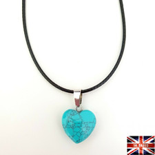 Blue Turquoise Heart Necklace