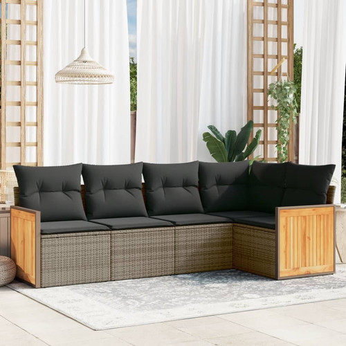 Garden sofa set grey - sofa, pe